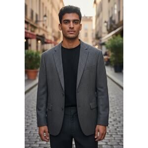 Lauren Ralph Lauren Men's Preppy Houndstooth Sport Coat Size 48L